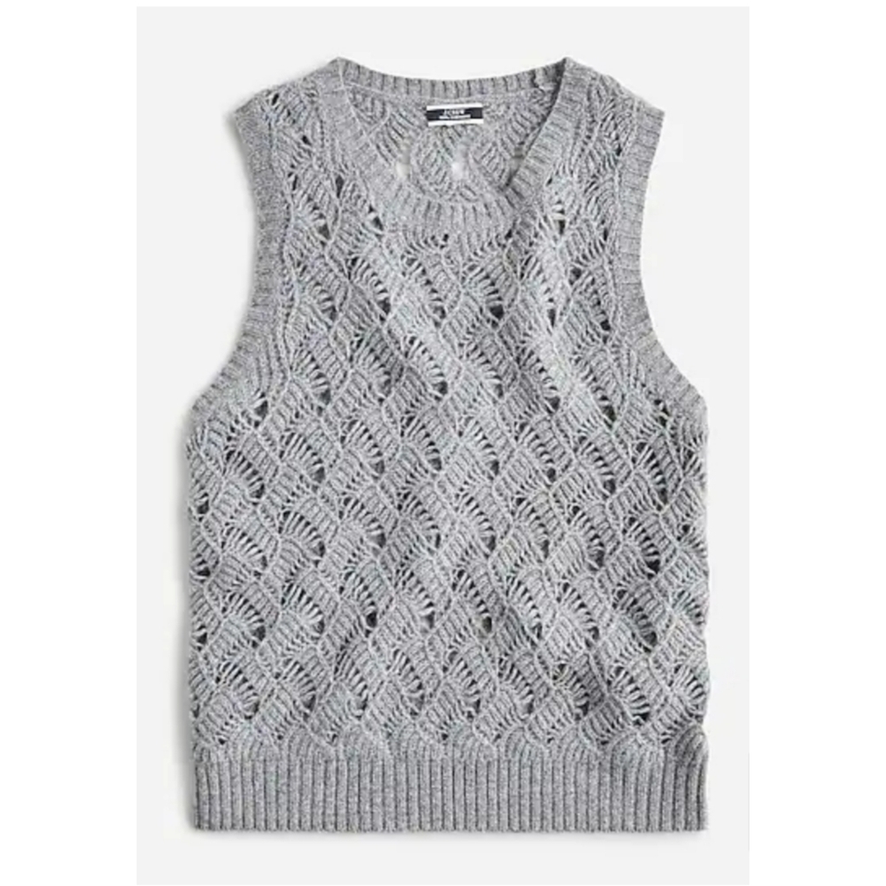 J.Crew Cashmere Pointelle Sweater Shell